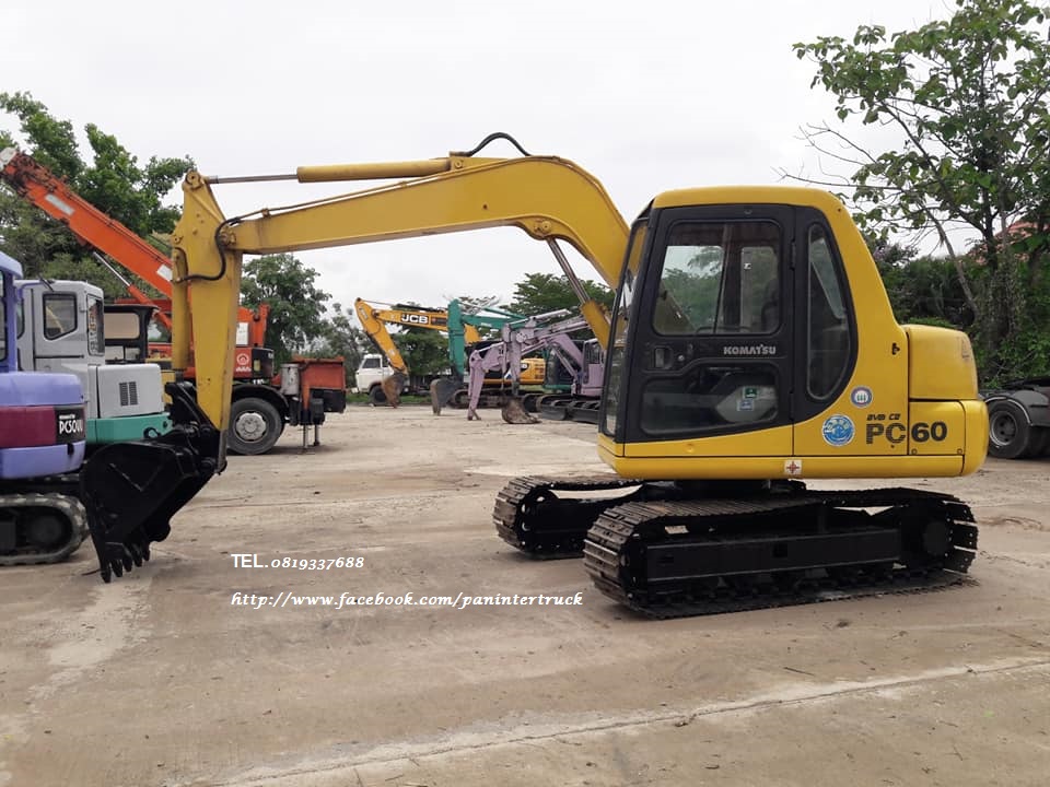 🎉🎉FROM JAPAN รถขุด KOMATSU PC60-7 เครื่องยนต์ KOMATSU 4D102- 4สูบ, ซีเรียลสูง