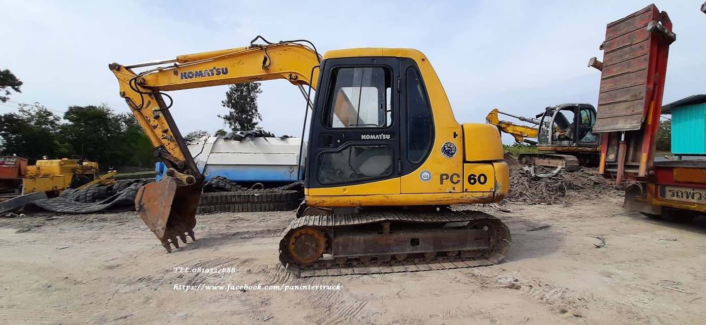 🎊รถนอก /เอกสารแจ้งจำหน่าย /ไม่เคยใช้ในไทย ราคาตัดส่งพ่อค้า👍จัดให้ 565,000 บาท รถขุดโคมัสสุ PC60-7