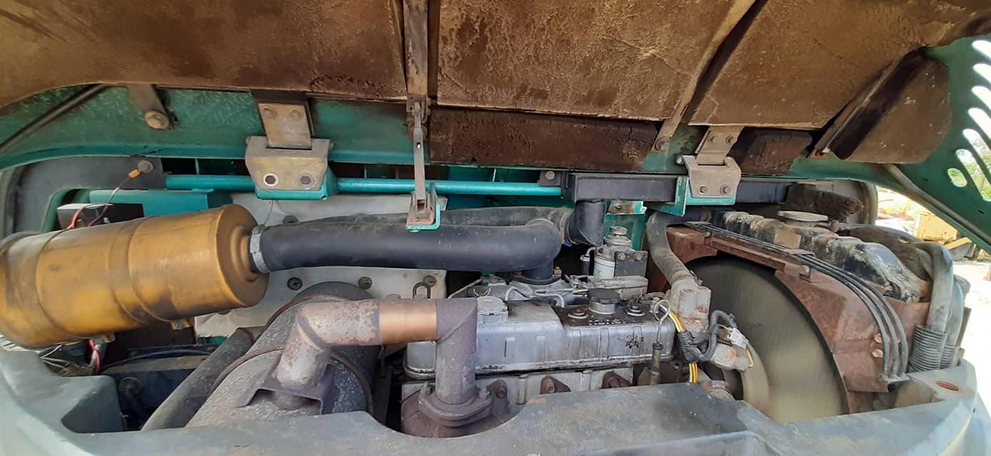 FROM JAPAN  รถขุดโกเบ เก่านอก ขนาด 7ตัน มีอินวอย ราคาเพียง 422,000 บาท HYD. EXCAVATOR KOBELCO SK75UR-YR