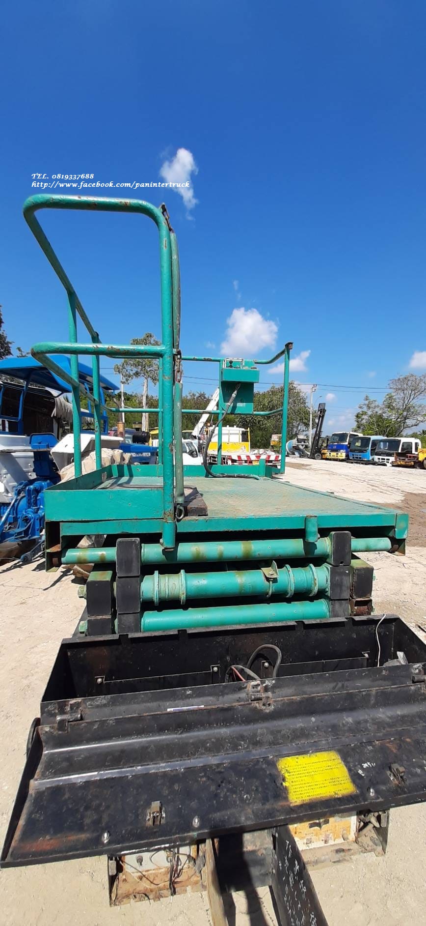 FROM JAPAN รถกระเช้าไฟฟ้า MANLIFT ยกสูงได้ 6 เมตร ราคาเพียง 69,000 บาท FROM JAPAN รถกระเช้าไฟฟ้า MANLIFT ยกสูงได้ 6 เมตร ราคาเพียง 69,000 บาท