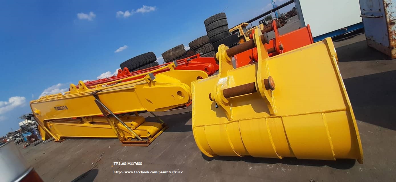 ชุดบูม-อาร์มยาวพร้อมบุ๊งกี๋ สำหรับรถขุดไซค์ 200 ,210 / BOOM- ARM - BUCKET FOR EXCAVATOR KOMATSU PC200 -6  ,PC200-7 ,PC200-8