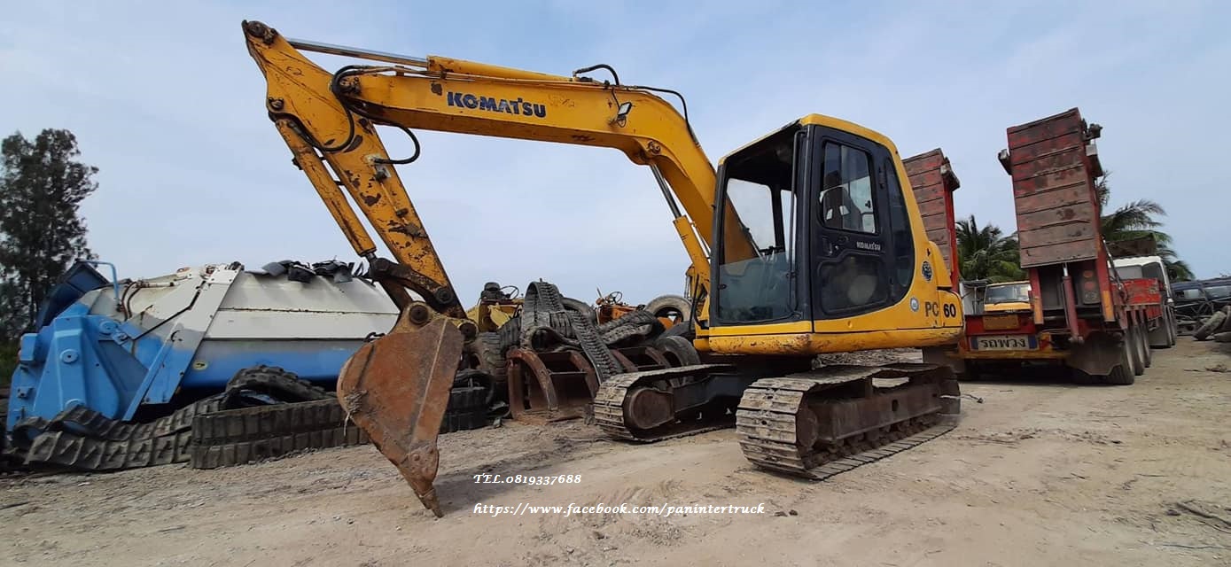 🎊รถนอก /เอกสารแจ้งจำหน่าย /ไม่เคยใช้ในไทย ราคาตัดส่งพ่อค้า👍จัดให้ 565,000 บาท รถขุดโคมัสสุ PC60-7