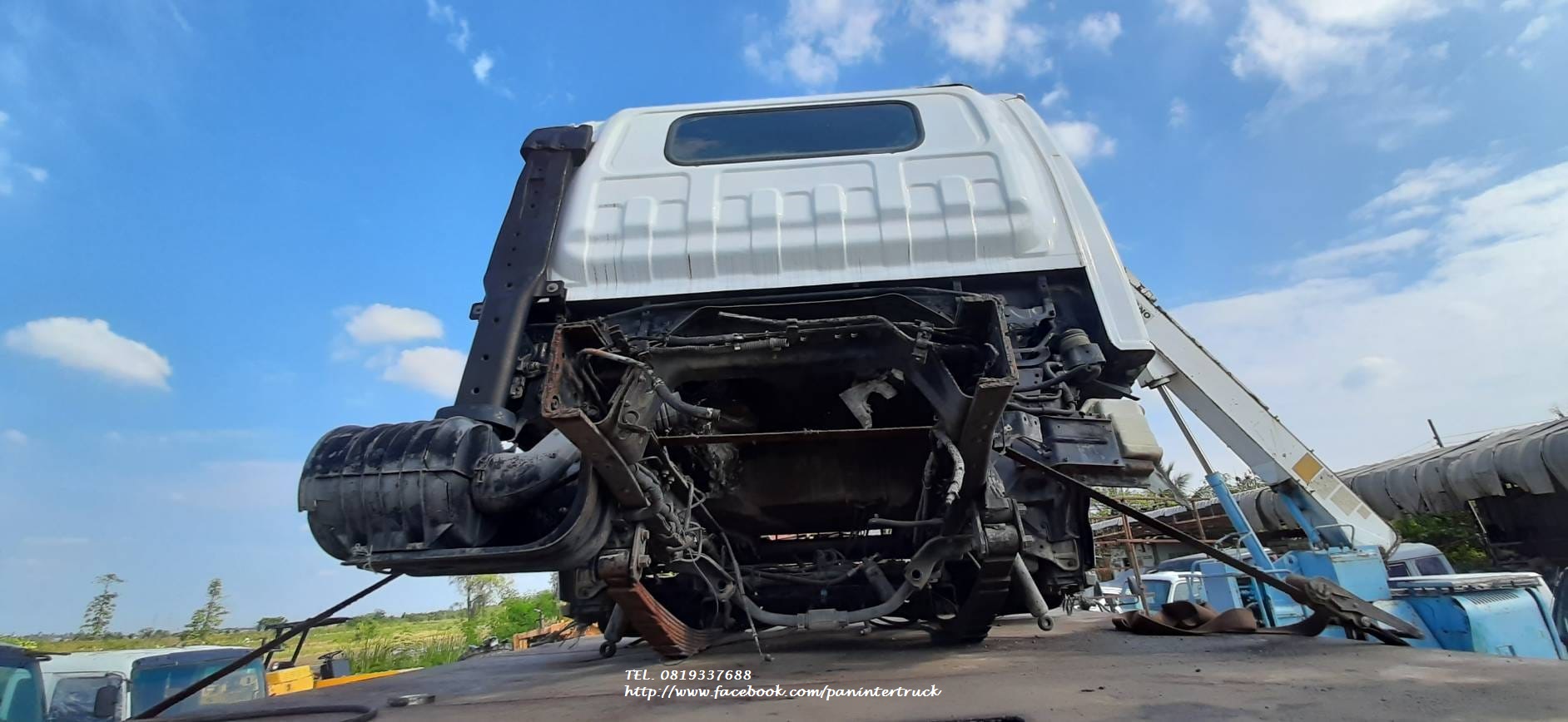 SALE งานตามหา หัวเก๋ง รถบรรทุกไซค์  6 ล้อกลาง CABIN ISUZU  NPR หัวการ์ตูน ราคาเพียง 89,900 บาท