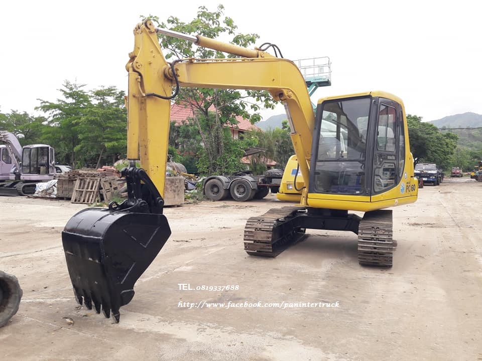 🎉🎉FROM JAPAN รถขุด KOMATSU PC60-7 เครื่องยนต์ KOMATSU 4D102- 4สูบ, ซีเรียลสูง