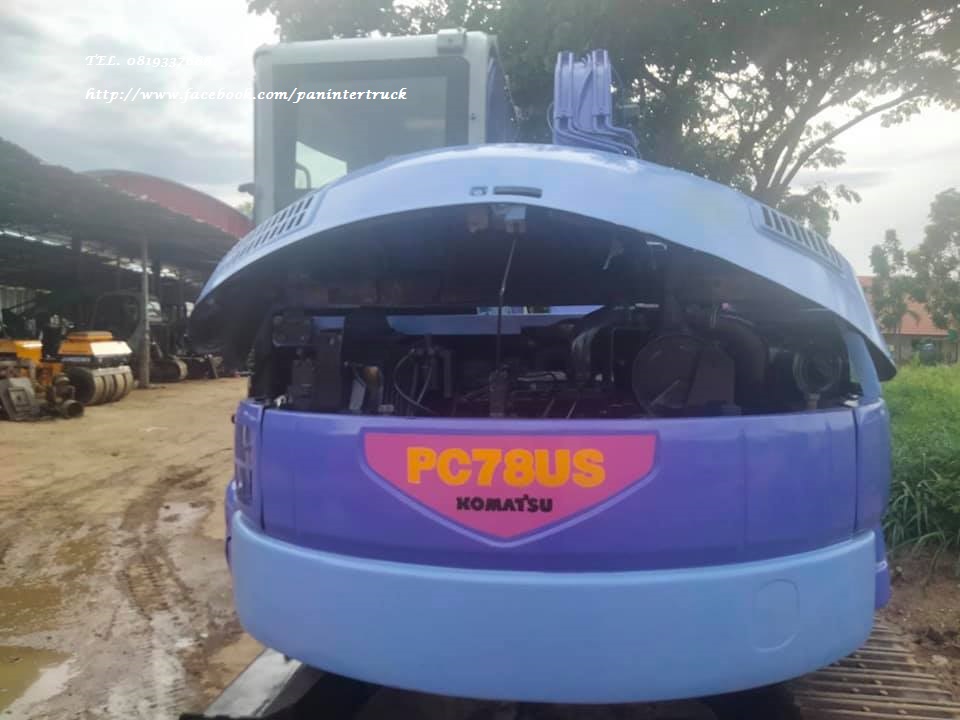 SALE** รถขุด HYD. EXCAVATOR KOMATSU PC78US-5 มีตู้ / มีเก๋ง  สินค้าเก่านอก ขายตามสภาพ* ปรับสภาพ ขัดล้าง ทำสี