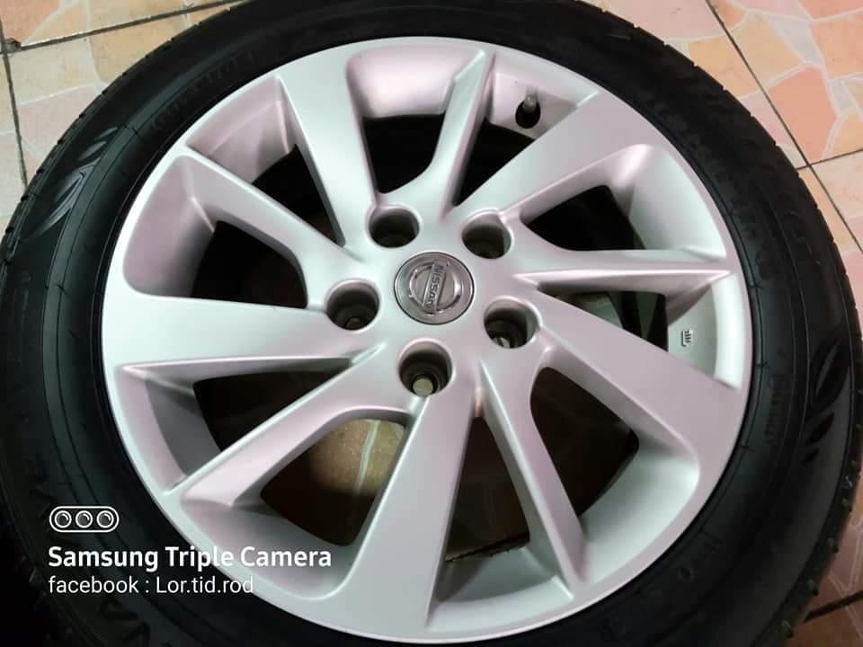 ล้อแม็กเดิม Nissan Sylphy ขอบ 16 พร้อมยาง Dunlop Enasave EC300+ 195/60R16 ปี 2019 ทั้งชุด 6,900.- เท ล้อแม็กเดิม Nissan Sylphy ขอบ 16 พร้อมยาง Dunlop Enasave EC300+ 195/60R16 ปี 2019 ทั้งชุด 6,900.- เท