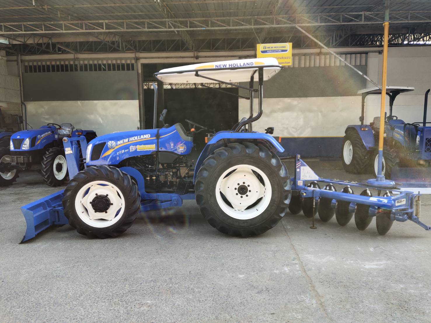 นิว ฮอลแลนด์ รุ่น TT3.50+ใบมีด+ผานพรวน