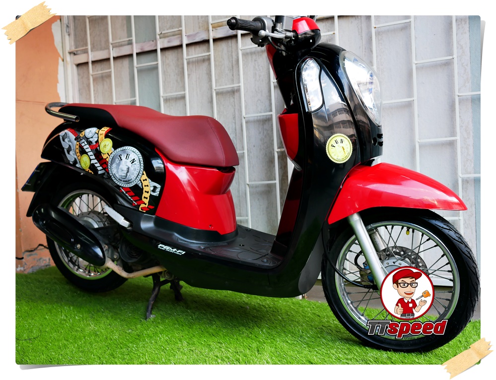 ขาย New Scoopy-i สภาพใหม่เครื่องเดิมปี 55 รถบ้านมือเดียวผ่อนได้