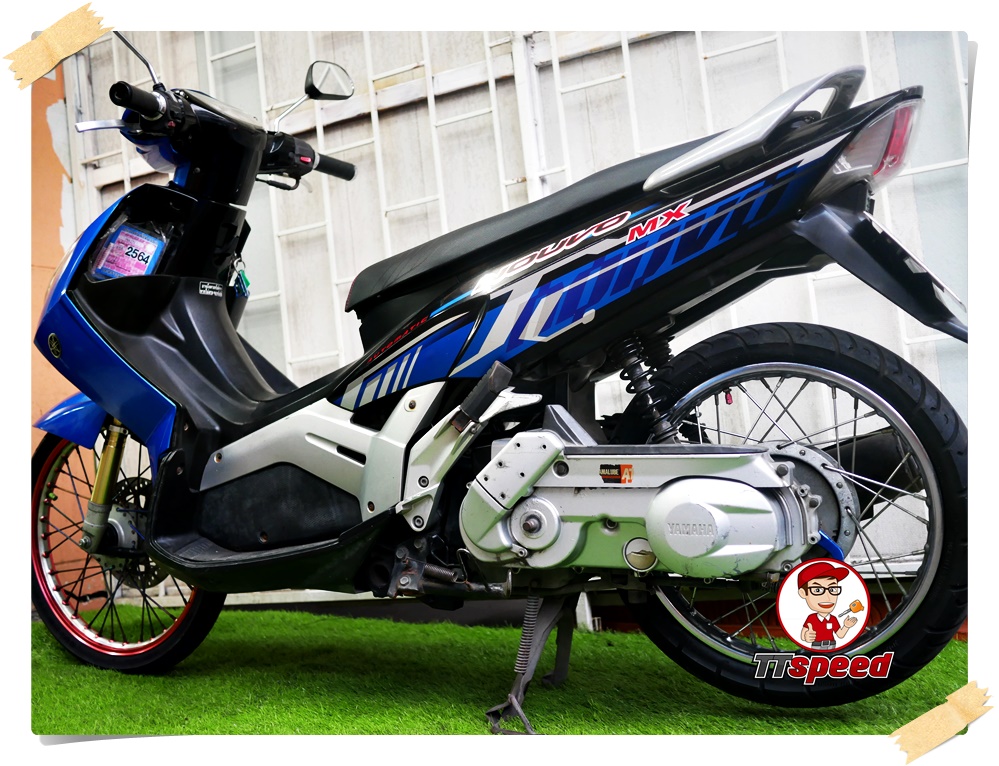 ขายรถบ้าน Yamaha Nouvo MX สีน้ำเงินเครื่องแน่นขี่ดีเอกสารเล่มพร้อมโอน
