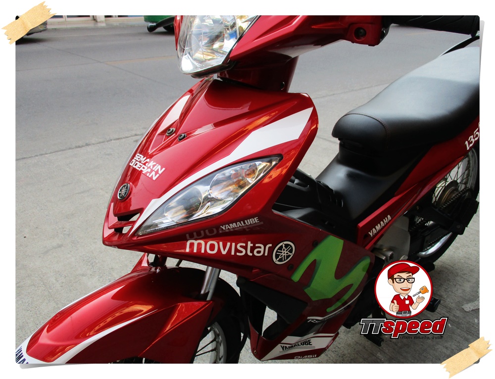 ขายสด Spark 135i หัวฉีดสตาร์ทมือลาย movistar ลายไม่ซ้ำใคร