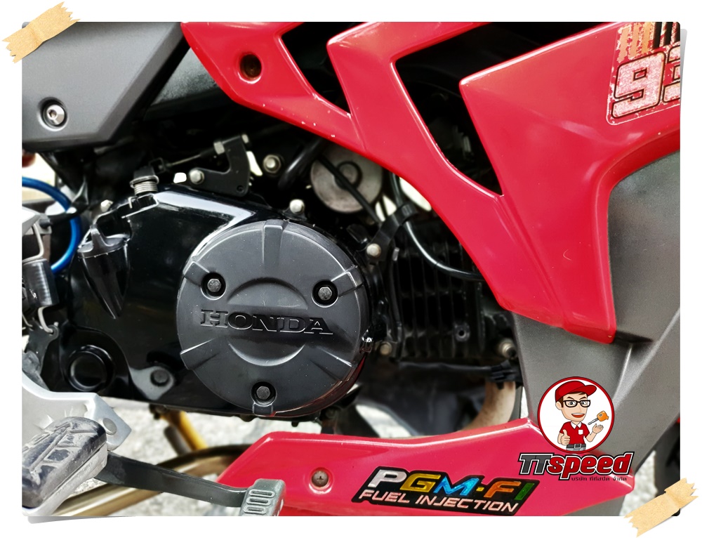 ขาย Honda MSX 125SF สีแดงปี 59 แต่งสวยเครื่องเดิม เอกสารเล่มพร้อม