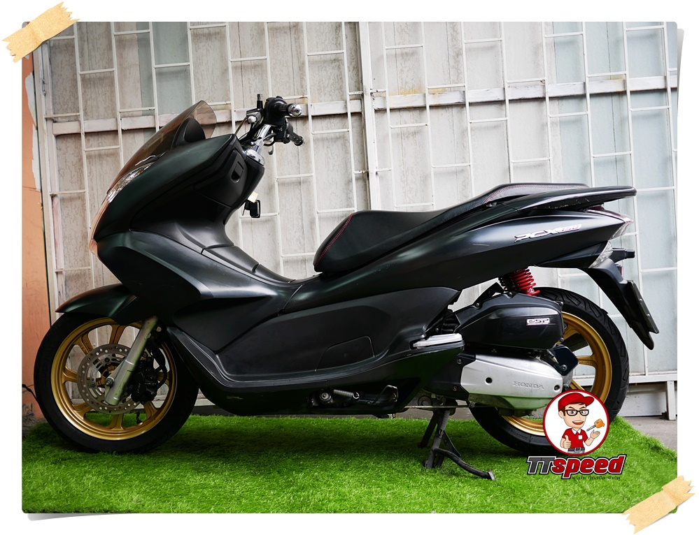 ขาย PCX 150 รถบ้านสีดำด้านจดปี 55 ล้อทองเครื่องดี ผ่อนเดือนละ 1788 บาท