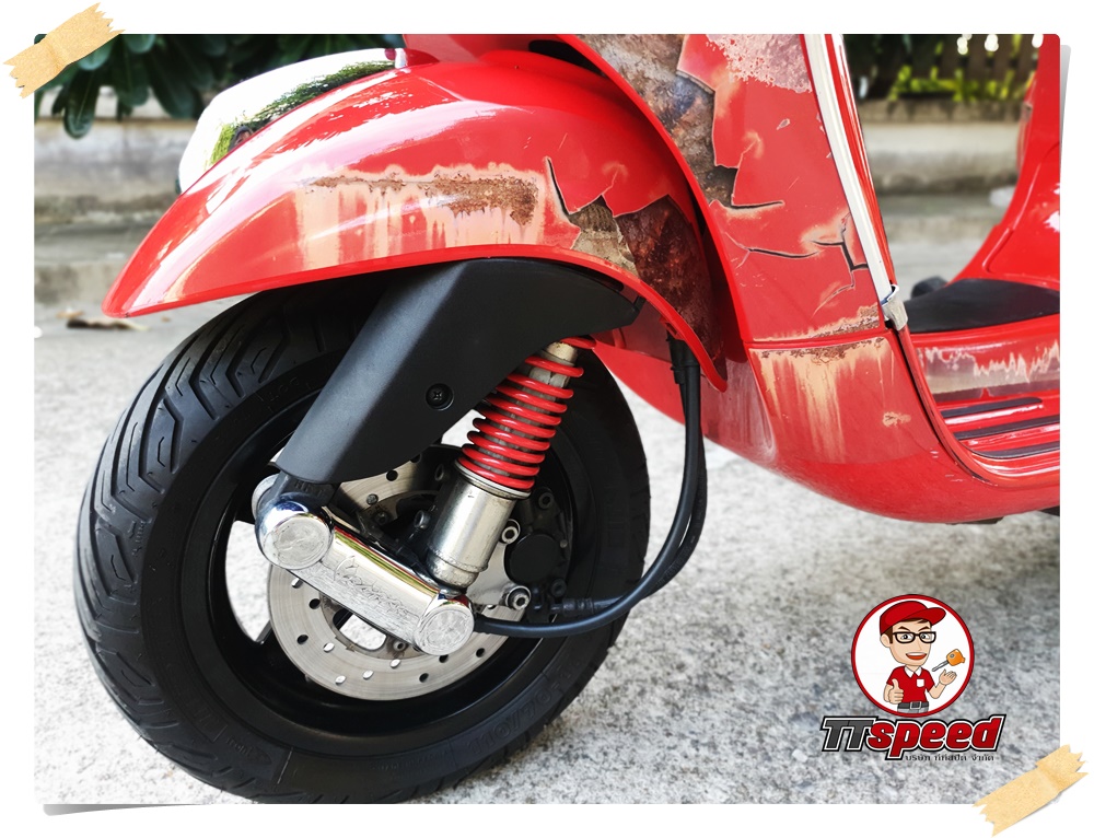ขาย Vespa S125IE แต่งสติ๊กเกอร์ลายสนิม เทห์ไม่เหมือนใครเล่มพร้อม