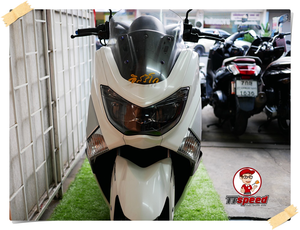 ขาย Nmax 155 ABS สีขาวจดปี 60 เครื่องดีรถบ้านมือเดียวผ่อนเดือน 1925 บาท