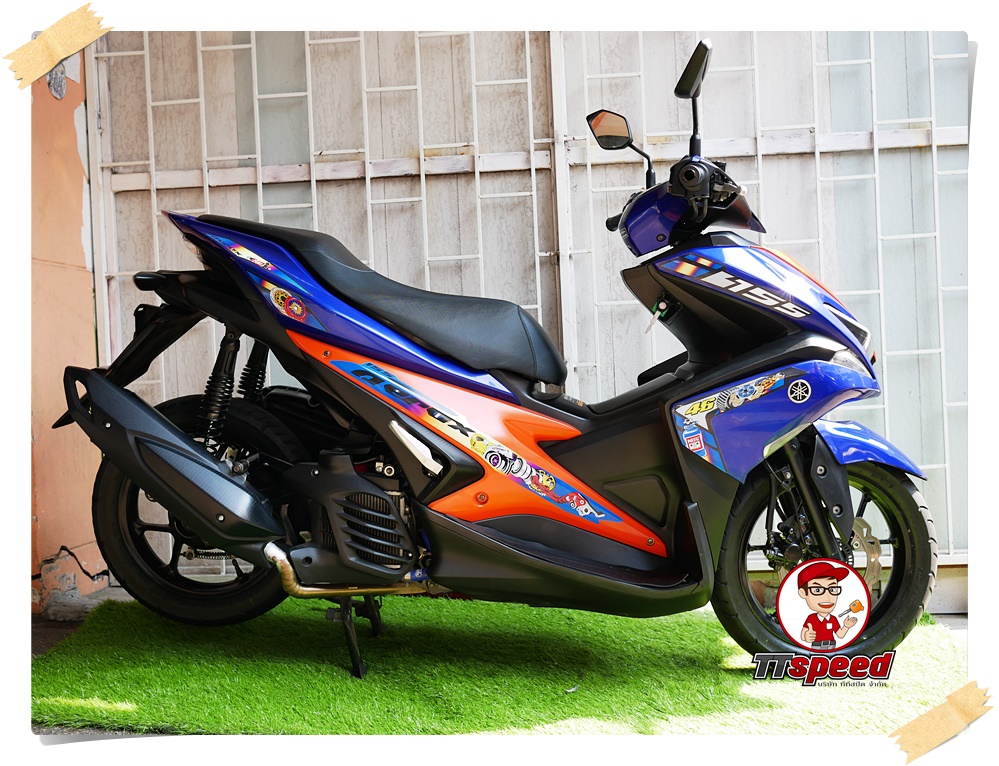 ขาย Yamaha Aerox 155 ปี 60 เครื่องดีมากเอกสารเล่มพร้อมผ่อนได้ไม่ต้องค้ำ