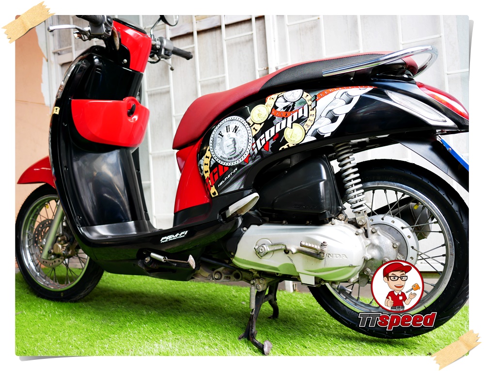 ขาย New Scoopy-i สภาพใหม่เครื่องเดิมปี 55 รถบ้านมือเดียวผ่อนได้