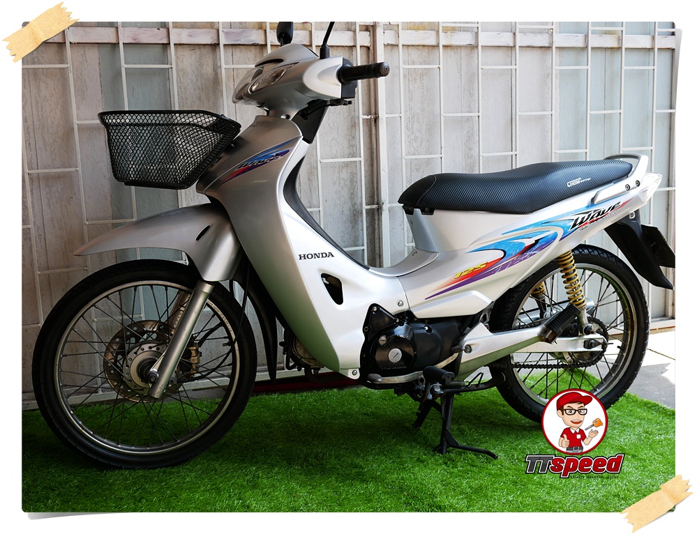 ขายสด Wave 125R สตาร์ทเท้า เครื่องแน่นประหยัดน้ำมันจดปี 48 เล่มพร้อม