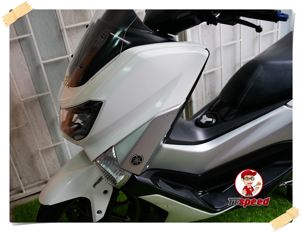 ขาย Nmax 155 ABS สีขาวจดปี 60 เครื่องดีรถบ้านมือเดียวผ่อนเดือน 1925 บาท
