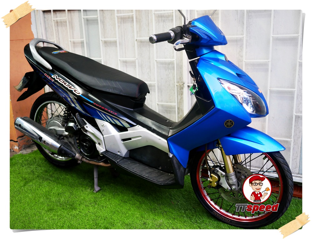 ขายรถบ้าน Yamaha Nouvo MX สีน้ำเงินเครื่องแน่นขี่ดีเอกสารเล่มพร้อมโอน