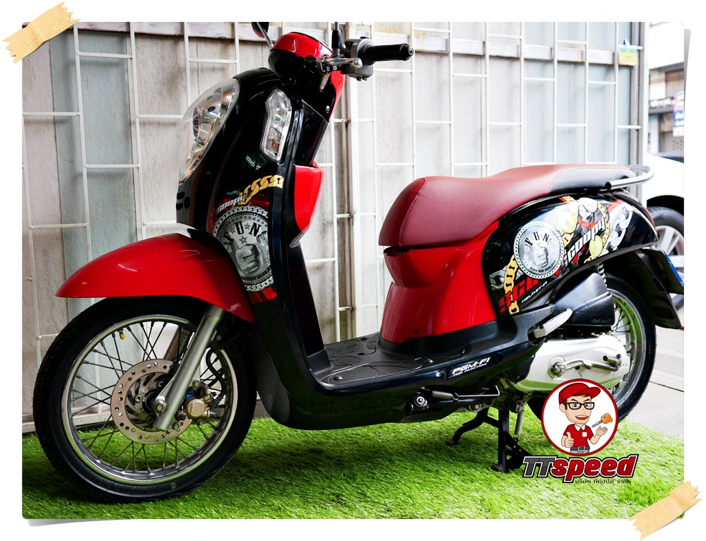 ขาย New Scoopy-i สภาพใหม่เครื่องเดิมปี 55 รถบ้านมือเดียวผ่อนได้