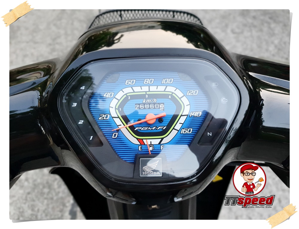 ขาย Honda DREAM 110i สีดำปี 58 เครื่องเดิมขี่ดีสีสวยมีเล่มเขียวครบ