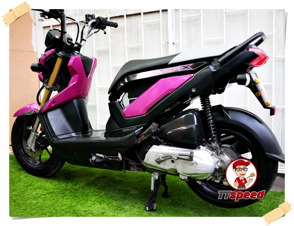 ขายสดผ่อน New Zoomer-x ไมล์ดิจิตอลสีม่วง เครื่องดีผ่อนเดือน 1444 บาท