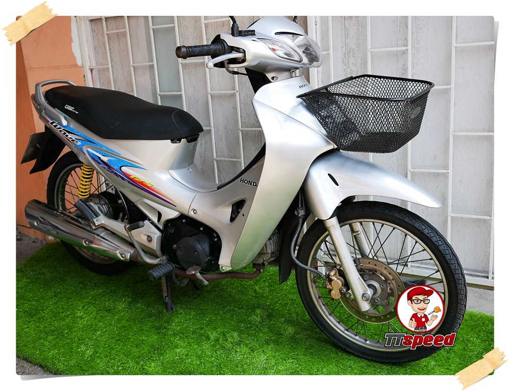 ขายสด Wave 125R สตาร์ทเท้า เครื่องแน่นประหยัดน้ำมันจดปี 48 เล่มพร้อม