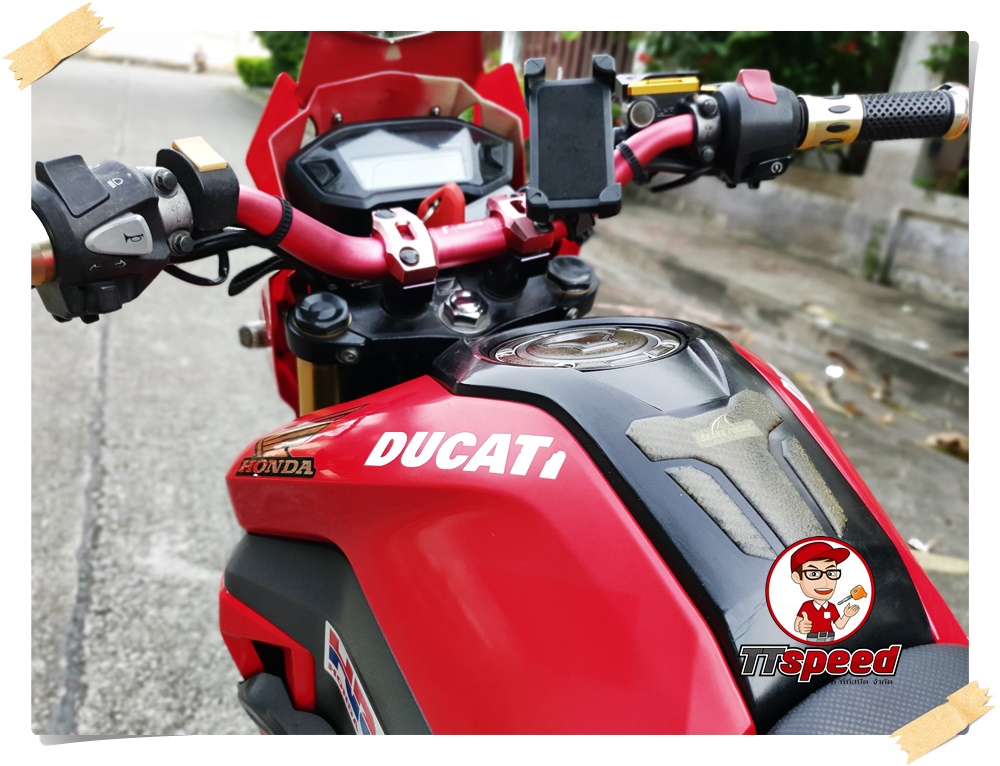 ขาย Honda MSX 125SF สีแดงปี 59 แต่งสวยเครื่องเดิม เอกสารเล่มพร้อม