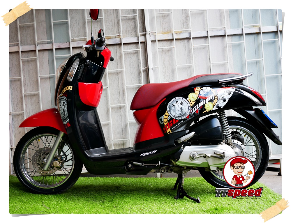 ขาย New Scoopy-i สภาพใหม่เครื่องเดิมปี 55 รถบ้านมือเดียวผ่อนได้