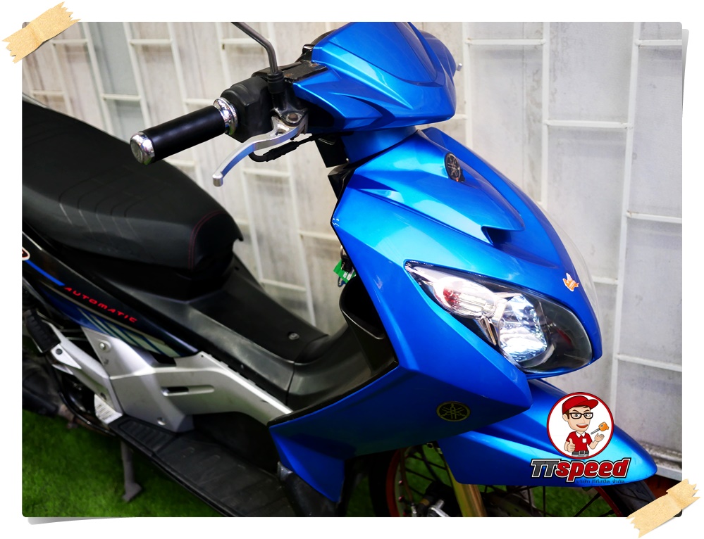 ขายรถบ้าน Yamaha Nouvo MX สีน้ำเงินเครื่องแน่นขี่ดีเอกสารเล่มพร้อมโอน