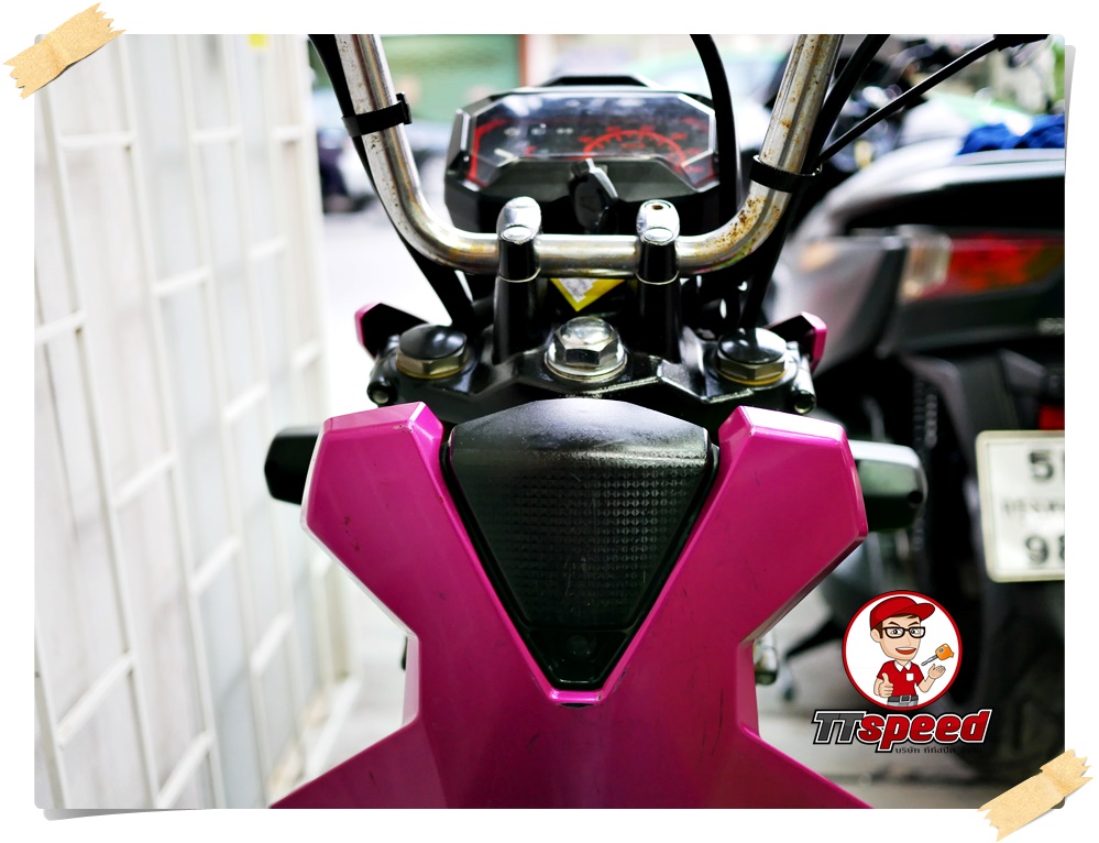 ขายสดผ่อน New Zoomer-x ไมล์ดิจิตอลสีม่วง เครื่องดีผ่อนเดือน 1444 บาท
