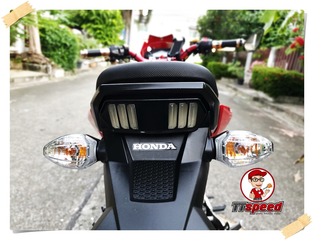 ขาย Honda MSX 125SF สีแดงปี 59 แต่งสวยเครื่องเดิม เอกสารเล่มพร้อม
