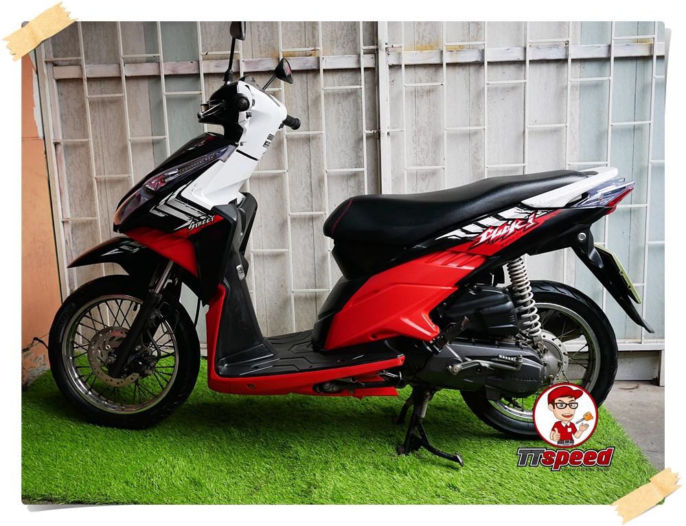 Honda Click 110i Street จดปี 54 เครื่องเดิมขี่ดีมากรถบ้านมือเดียวผ่อนได้