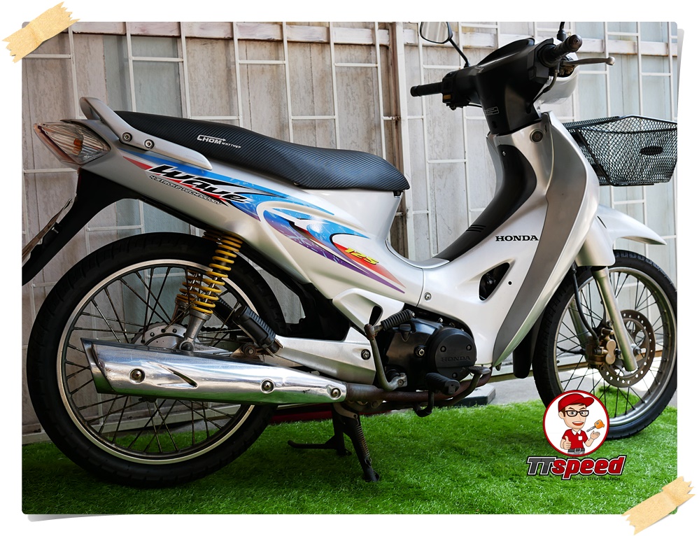 ขายสด Wave 125R สตาร์ทเท้า เครื่องแน่นประหยัดน้ำมันจดปี 48 เล่มพร้อม