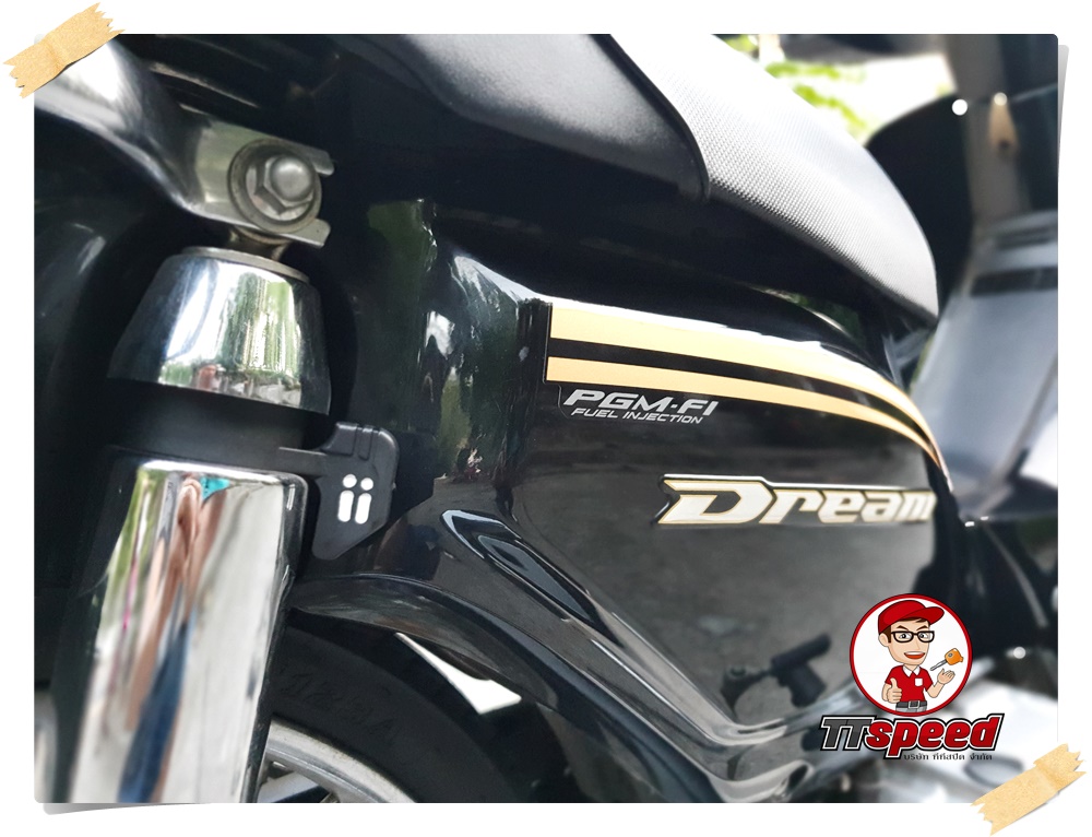 ขาย Honda DREAM 110i สีดำปี 58 เครื่องเดิมขี่ดีสีสวยมีเล่มเขียวครบ