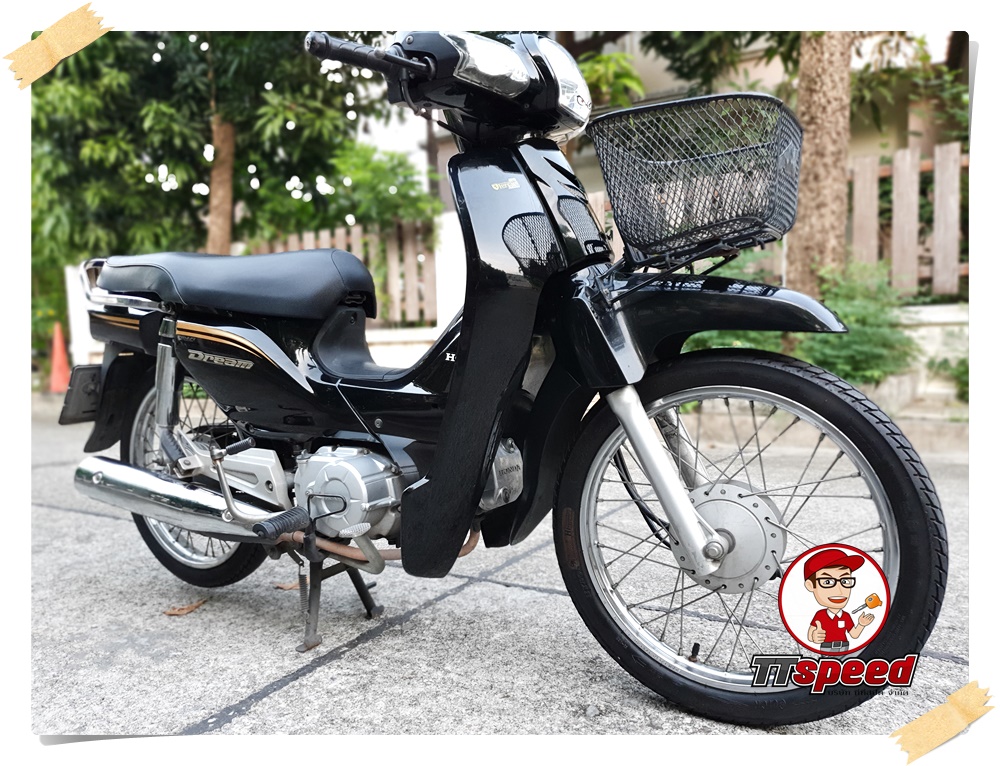 ขาย Honda DREAM 110i สีดำปี 58 เครื่องเดิมขี่ดีสีสวยมีเล่มเขียวครบ