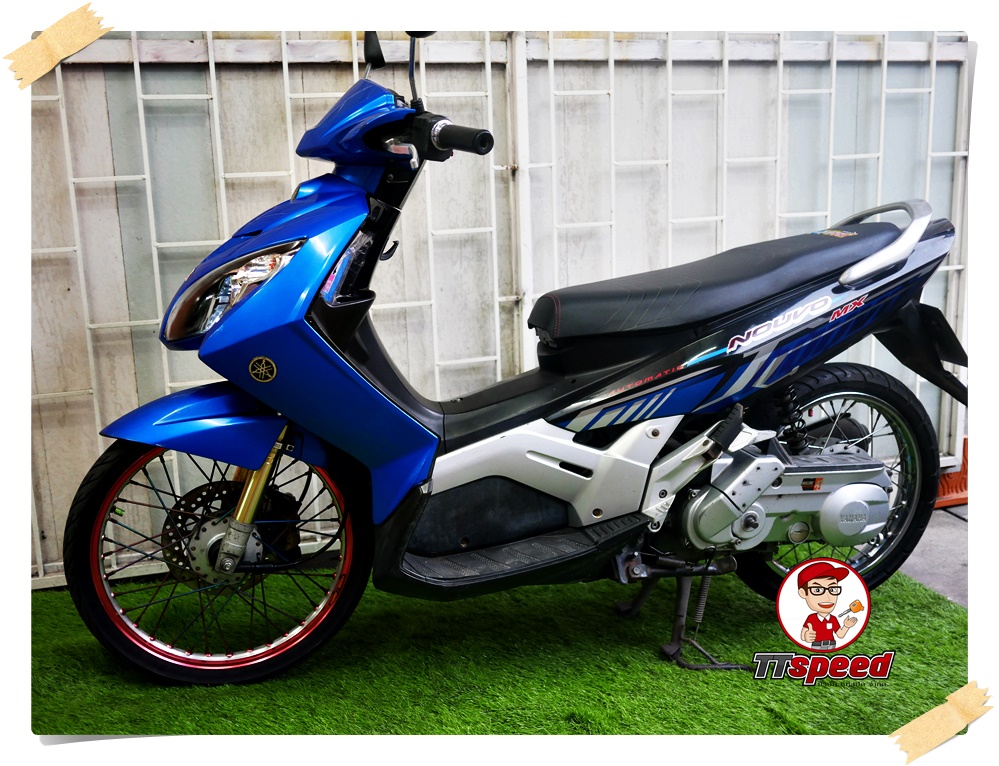 ขายรถบ้าน Yamaha Nouvo MX สีน้ำเงินเครื่องแน่นขี่ดีเอกสารเล่มพร้อมโอน