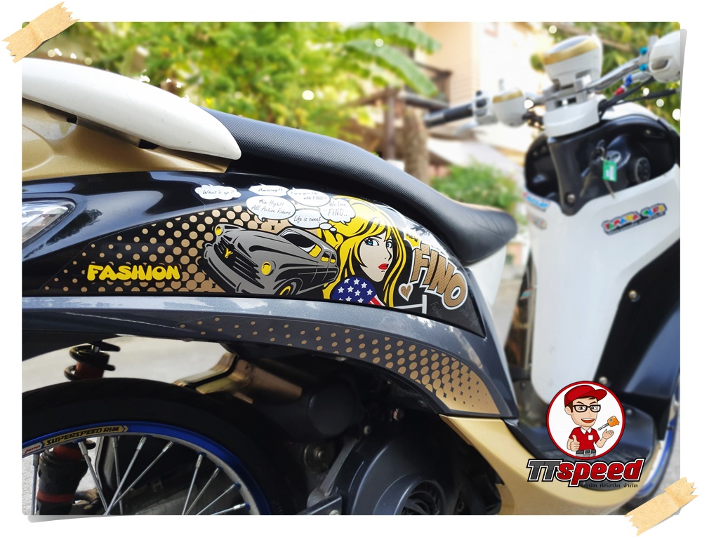 ขายสดผ่อน Fino 115i หัวฉีดจดปี 56 เครื่องดีผ่อนเบาๆเดือนละ 1100 บาท