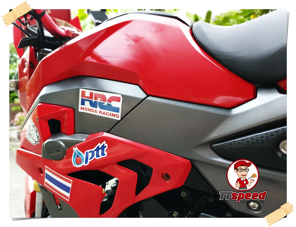 ขาย Honda MSX 125SF สีแดงปี 59 แต่งสวยเครื่องเดิม เอกสารเล่มพร้อม