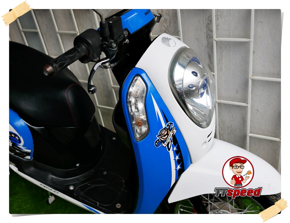 ขายสดผ่อน New Scoopy-i สีฟ้าวิ่งน้อยเครื่องดีมากจดปี 56 ผ่อนได้ไม่ค้ำ