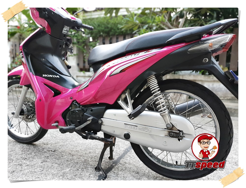 Honda Wave 110i ทำสีชมพูสวยประหยัดน้ำมันผ่อนเดือนละ 1238 บาท