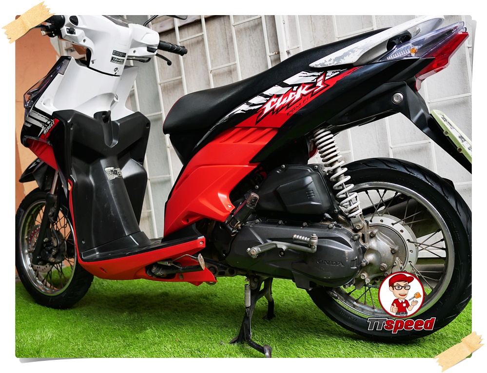 Honda Click 110i Street จดปี 54 เครื่องเดิมขี่ดีมากรถบ้านมือเดียวผ่อนได้