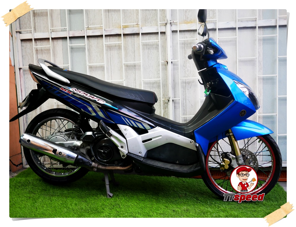 ขายรถบ้าน Yamaha Nouvo MX สีน้ำเงินเครื่องแน่นขี่ดีเอกสารเล่มพร้อมโอน