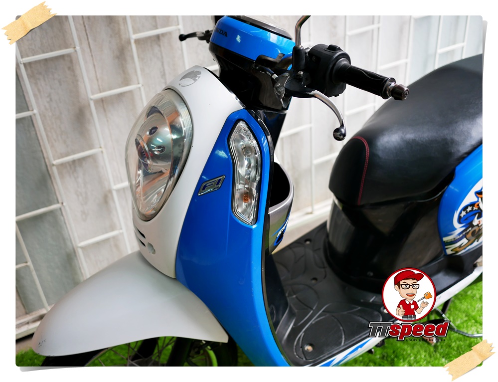 ขายสดผ่อน New Scoopy-i สีฟ้าวิ่งน้อยเครื่องดีมากจดปี 56 ผ่อนได้ไม่ค้ำ