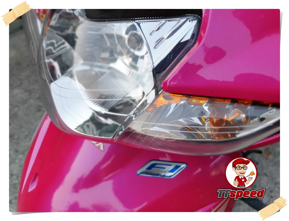 Honda Wave 110i ทำสีชมพูสวยประหยัดน้ำมันผ่อนเดือนละ 1238 บาท