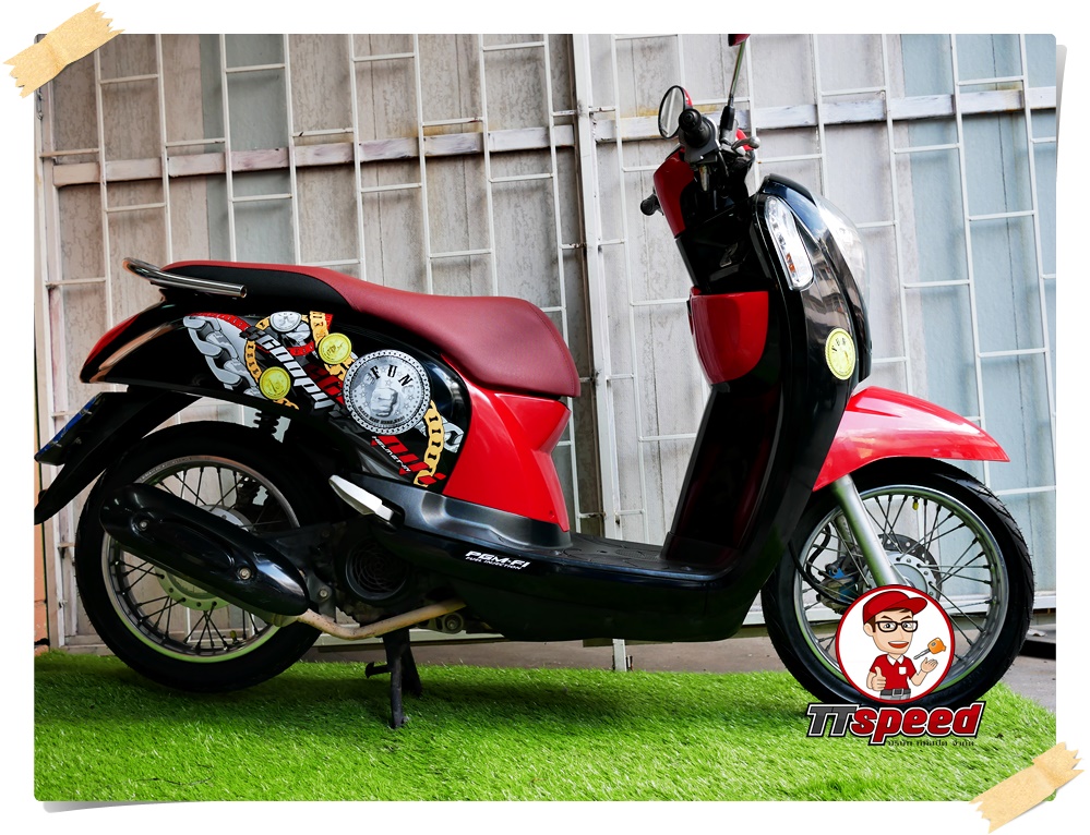 ขาย New Scoopy-i สภาพใหม่เครื่องเดิมปี 55 รถบ้านมือเดียวผ่อนได้