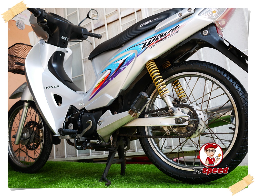 ขายสด Wave 125R สตาร์ทเท้า เครื่องแน่นประหยัดน้ำมันจดปี 48 เล่มพร้อม
