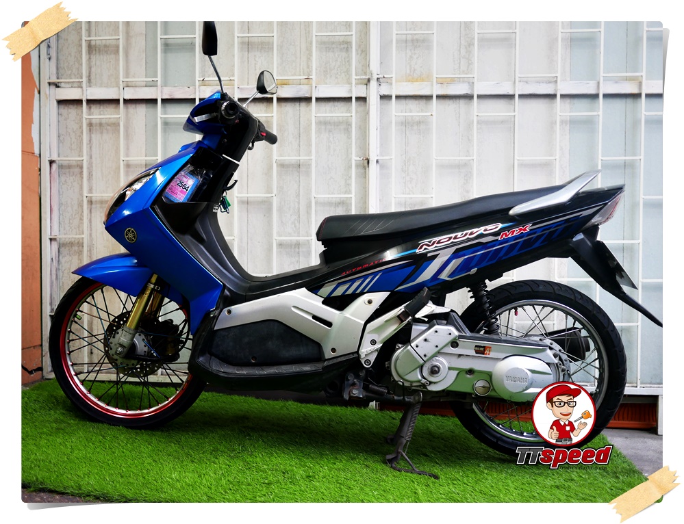 ขายรถบ้าน Yamaha Nouvo MX สีน้ำเงินเครื่องแน่นขี่ดีเอกสารเล่มพร้อมโอน