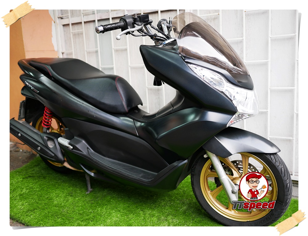 ขาย PCX 150 รถบ้านสีดำด้านจดปี 55 ล้อทองเครื่องดี ผ่อนเดือนละ 1788 บาท
