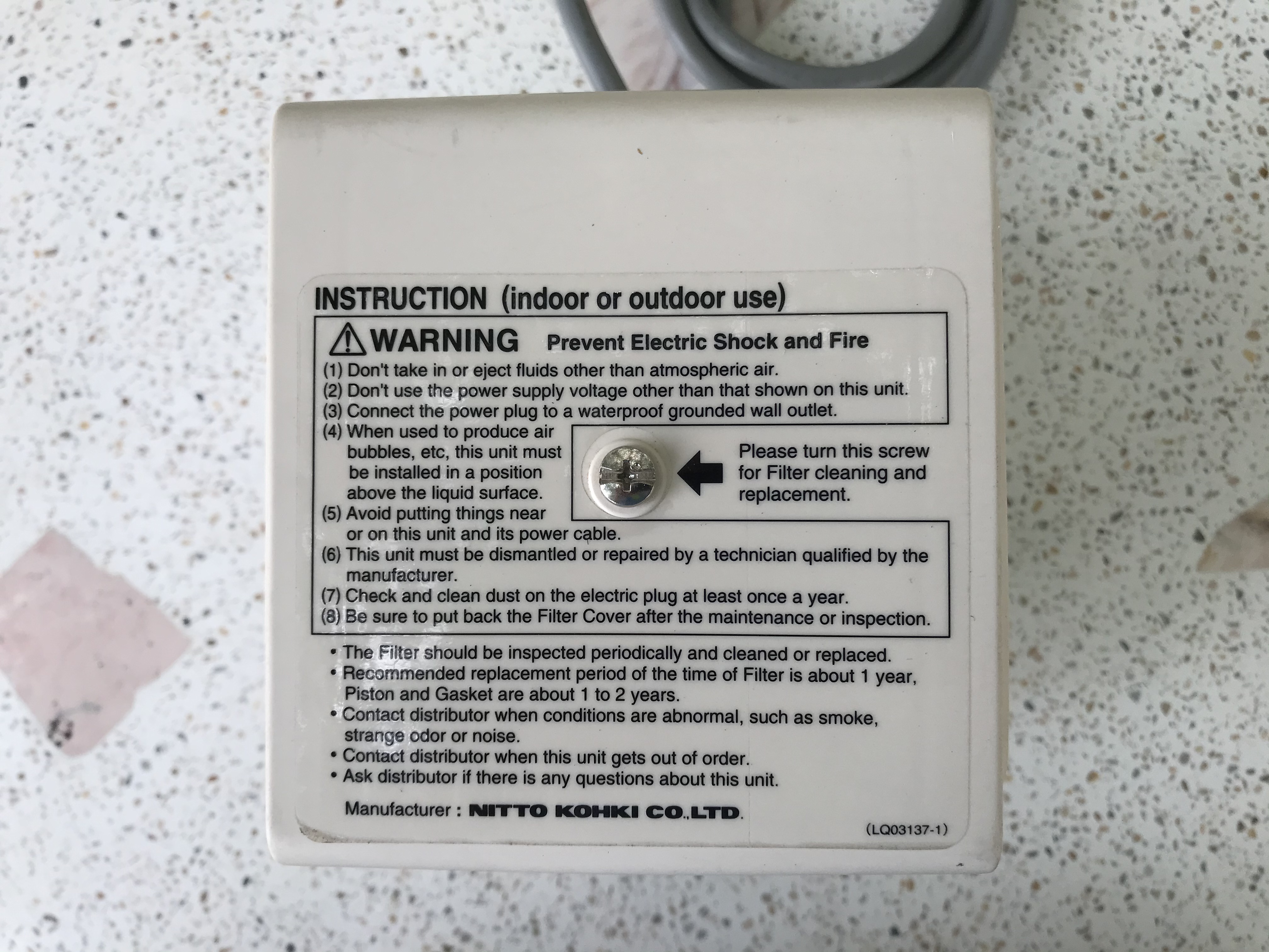 ขายปั๊มลมเติมอากาศ รุ่น LA-45C ยี่ห้อ NITTO MEDO ของใหม่ยังไม่ผ่านการใช้งาน